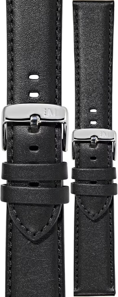 MORELLATO Croquet Easy Click Water Resistant Watch Strap 22-20mm Black Nappa Leather A01X5976C03019CR22 - 