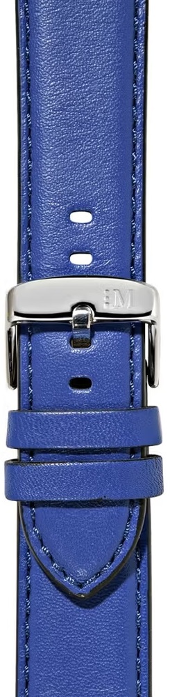 MORELLATO Croquet Easy Click Water Resistant Watch Strap 22-20mm Blue Nappa Leather Silver Hardware A01X5123C03065CR22 - 