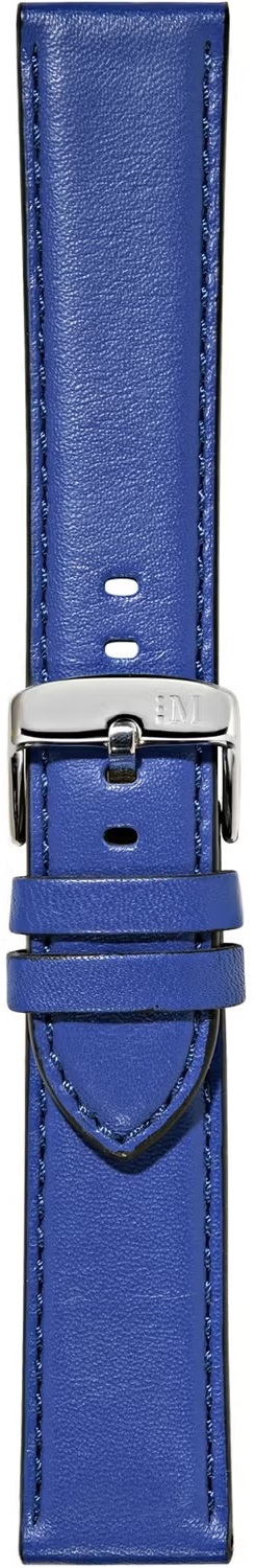 MORELLATO Croquet Easy Click Water Resistant Watch Strap 22-20mm Blue Nappa Leather Silver Hardware A01X5123C03065CR22 - 3