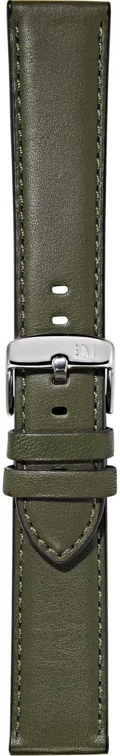 MORELLATO Croquet Easy Click Water Resistant Watch Strap 22-20mm Green Nappa Leather Silver Hardware A01X5123C03070CR22 - 3