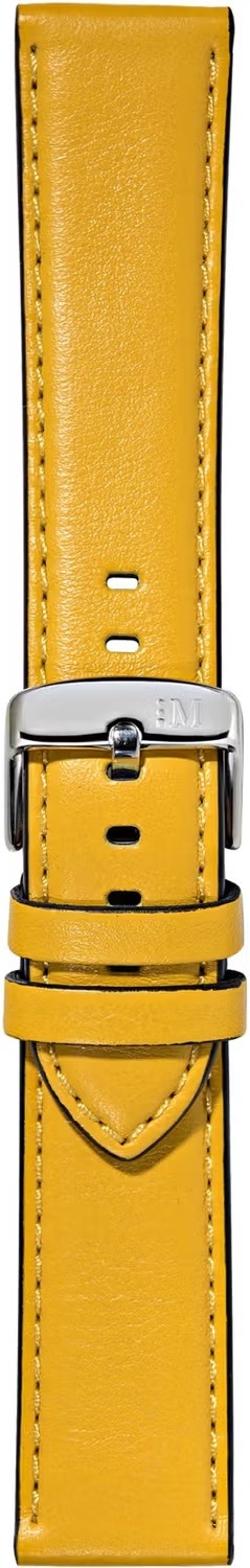 MORELLATO Croquet Easy Click Water Resistant Watch Strap 22-20mm Yellow Nappa Leather Silver Hardware A01X5123C03097CR22 - 3