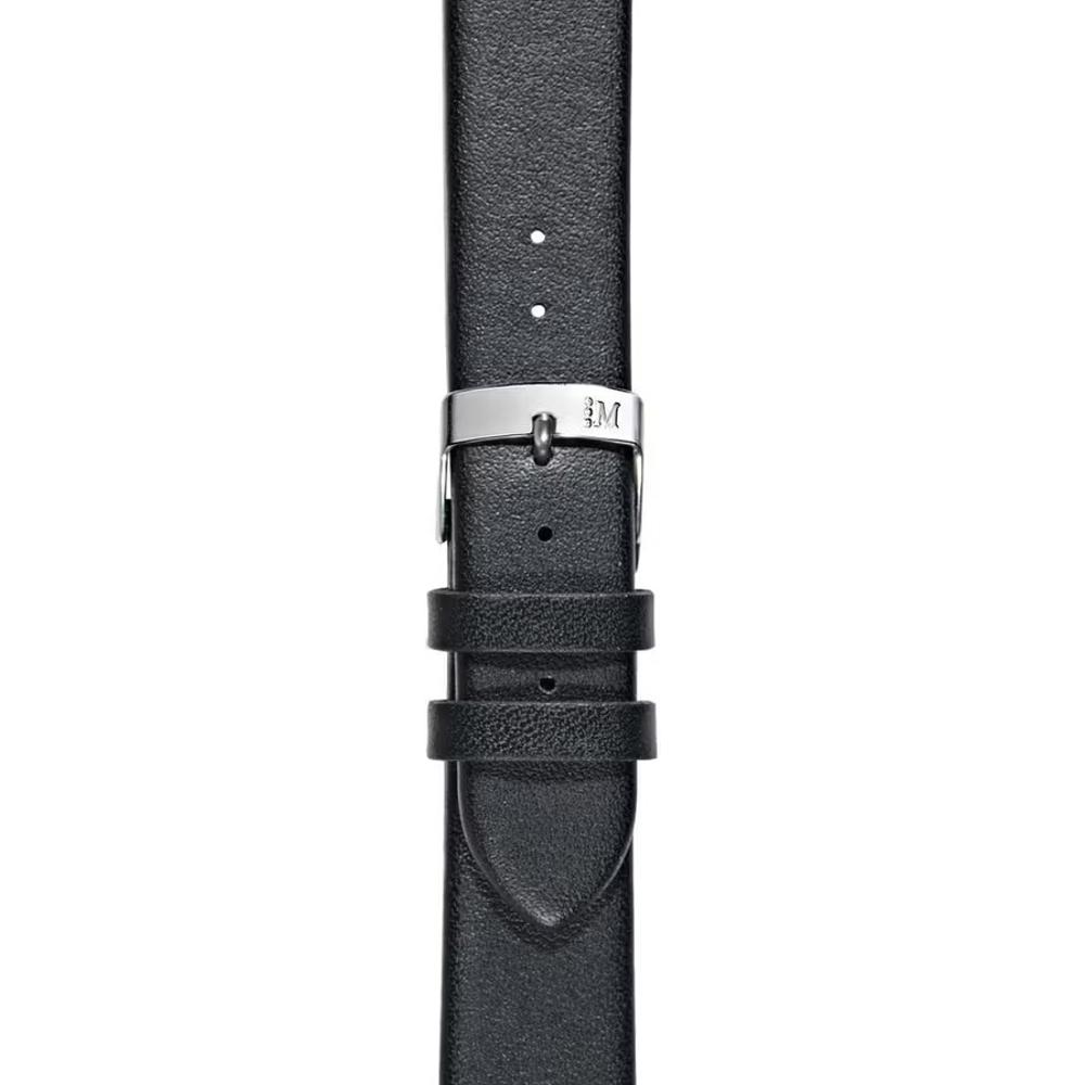 MORELLATO Micra-Evoque Watch Strap 14-12mm Black Leather Silver Hardware A01X5200875019CR14 - 2