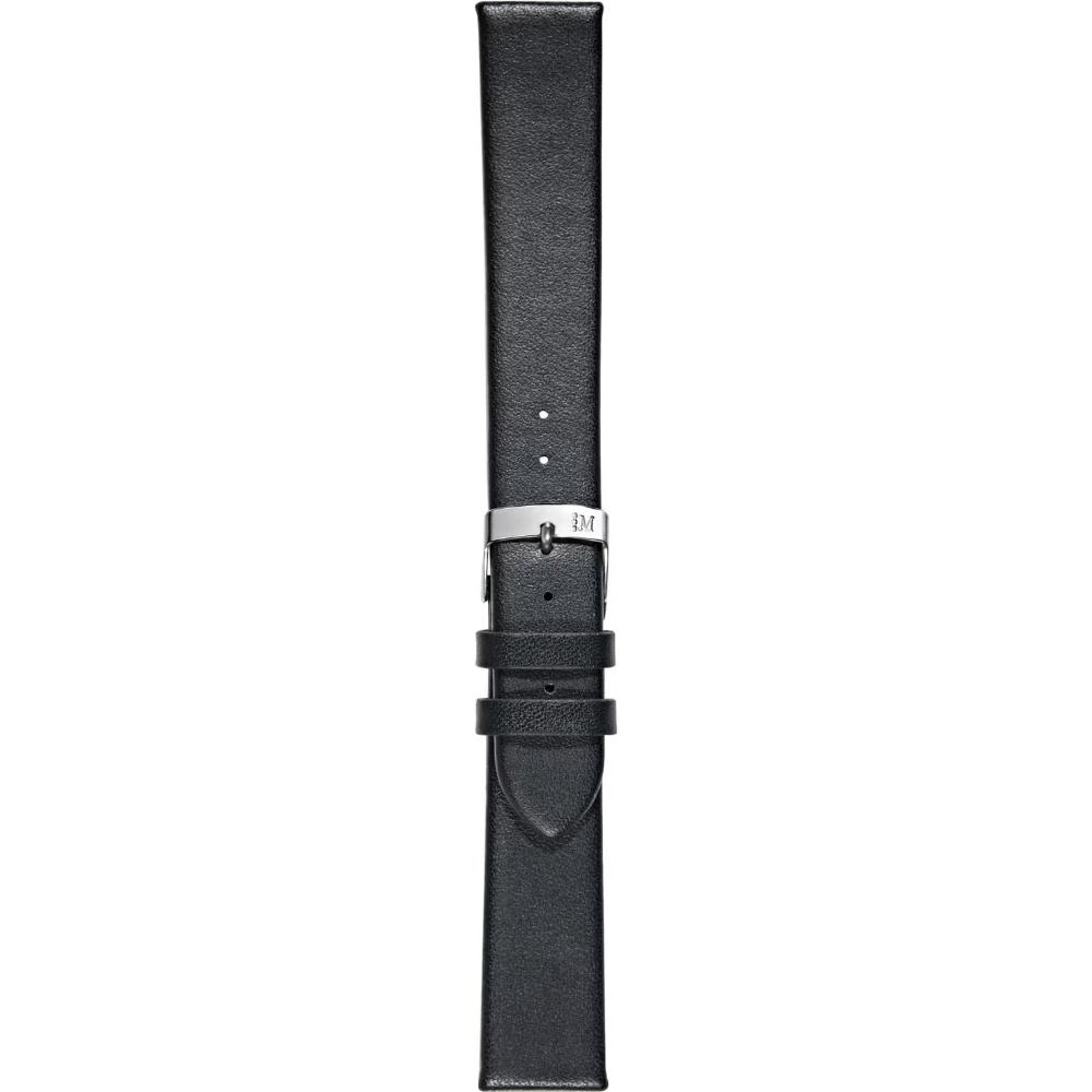 MORELLATO Micra-Evoque Watch Strap 14-12mm Black Leather Silver Hardware A01X5200875019CR14 - 3