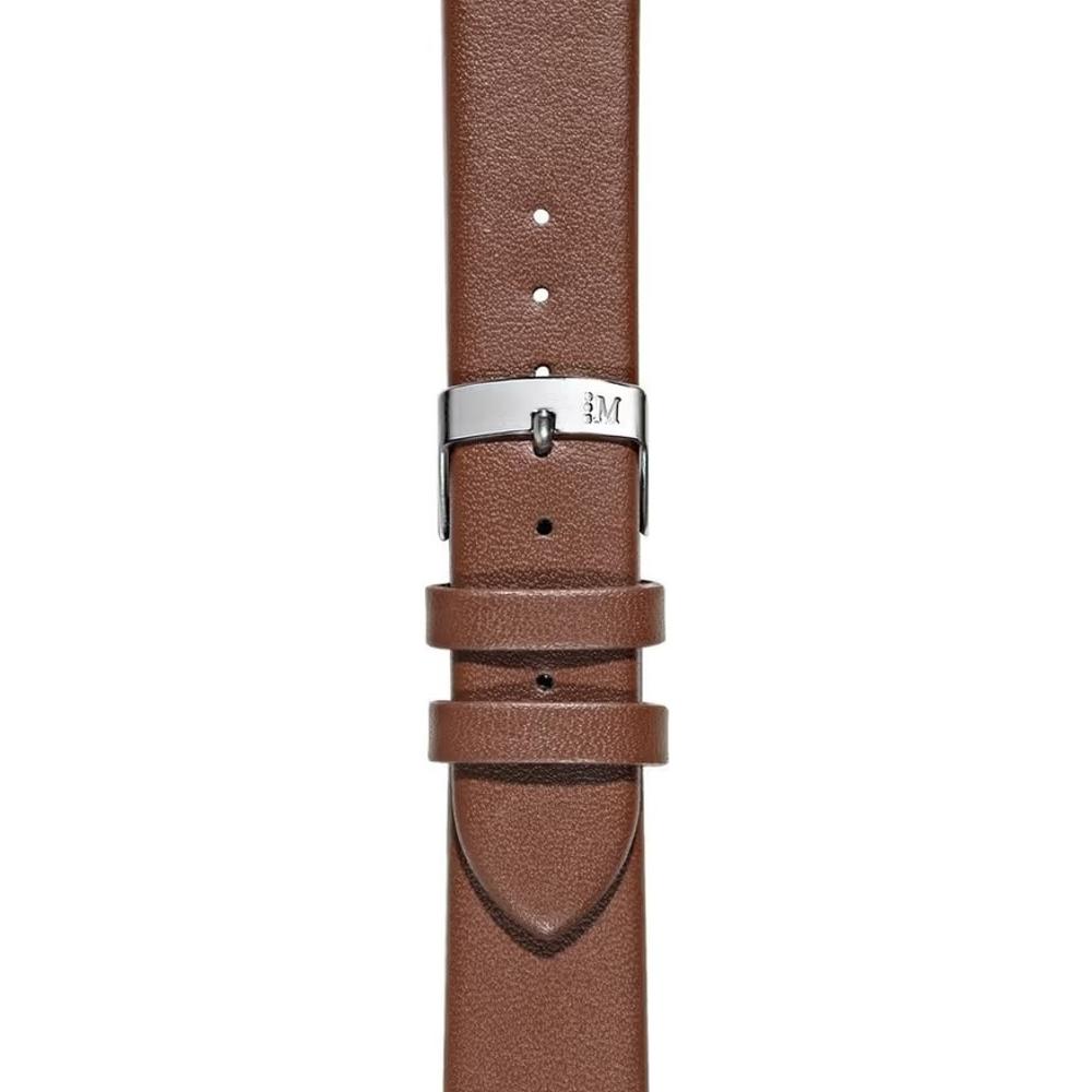 MORELLATO Micra-Evoque Watch Strap 22-20mm Brown Leather Silver Hardware A01X5200875134CR22 - 2