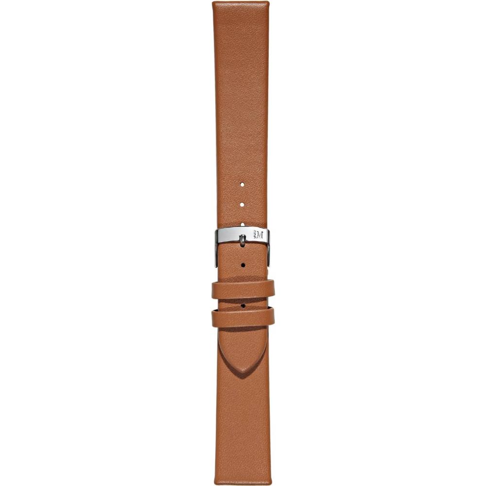 MORELLATO Micra-Evoque Watch Strap 16-14mm Light Brown Leather Silver Hardware A01X5200875137CR16 - 3