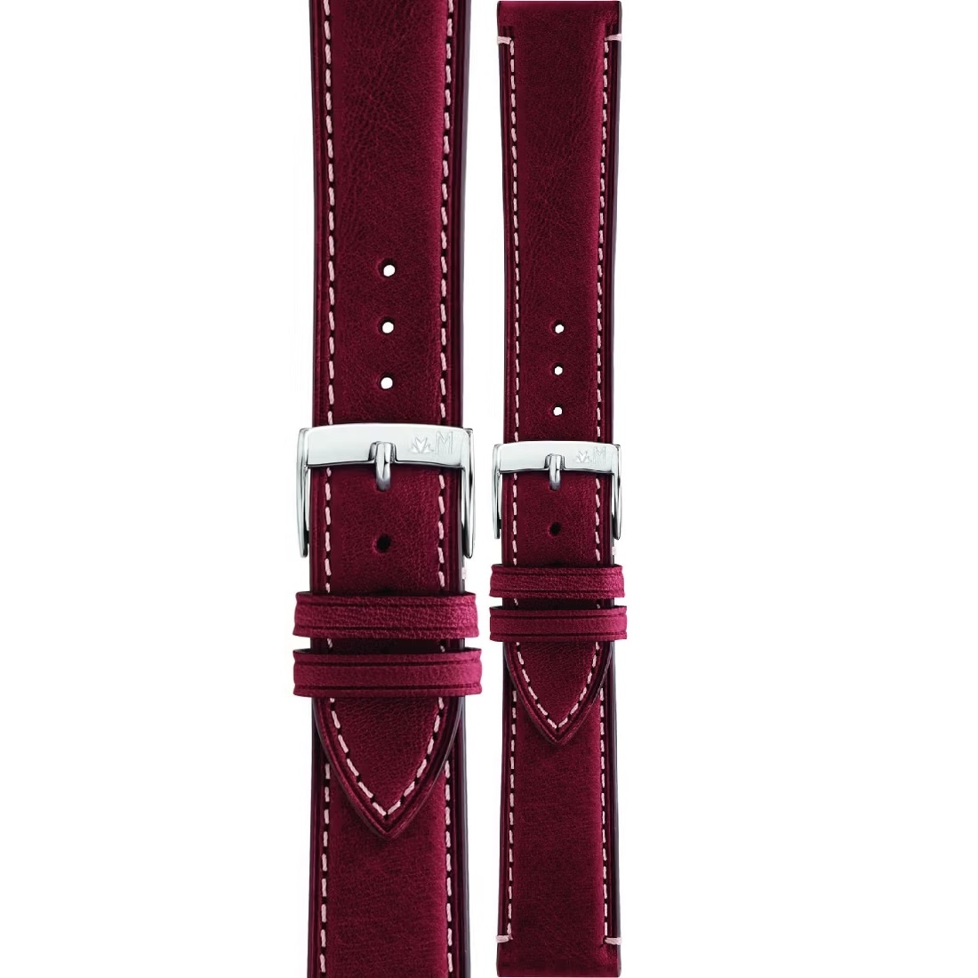 MORELLATO El Greco Hand Made Watch Strap 22-20mm Bordeaux Leather A01X5439B71081CR22 - 
