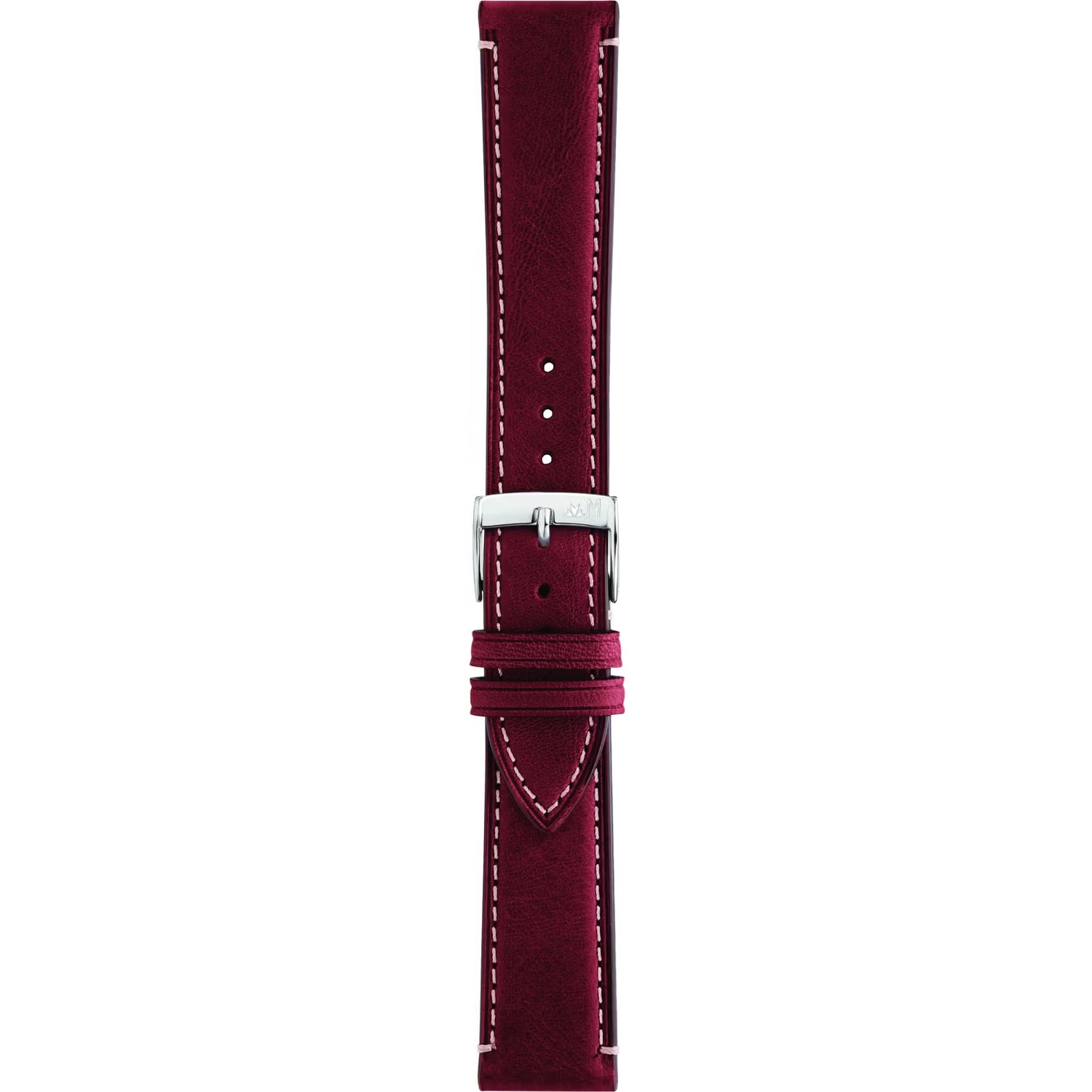 MORELLATO El Greco Hand Made Watch Strap 20-18mm Bordeaux Leather A01X5439B71081CR20 - 3