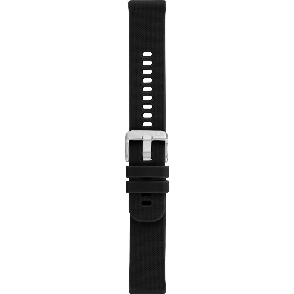 MORELLATO Byte Smartwatch Strap 22mm Black Rubber Silver Hardware A01X5654187019SB22 - 3