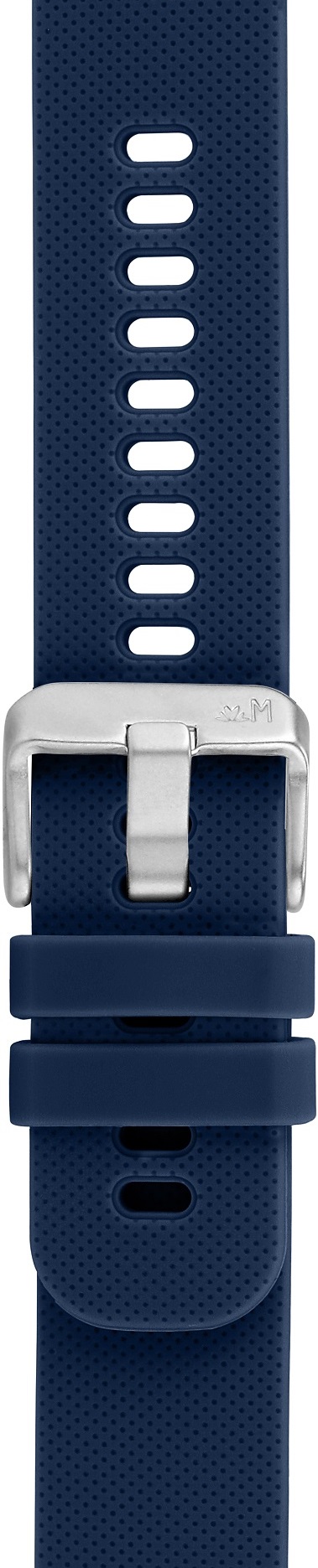 MORELLATO Byte Smartwatch Strap 22mm Blue Rubber Silver Hardware A01X5654187062SB22 - 2