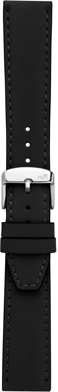 MORELLATO Square Watch Strap 20-18mm Black Leather Silver Hardware A01X5672D73019CR20 - 3