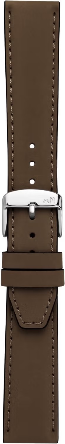 MORELLATO Square Watch Strap 22-18mm Brown Leather Silver Hardware A01X5672D73032CR22 - 3