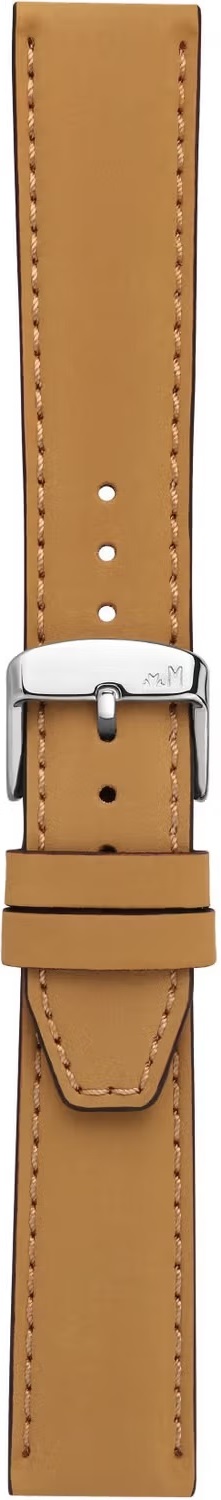 MORELLATO Square Watch Strap 20-18mm Beige Leather Silver Hardware A01X5672D73039CR20 - 3