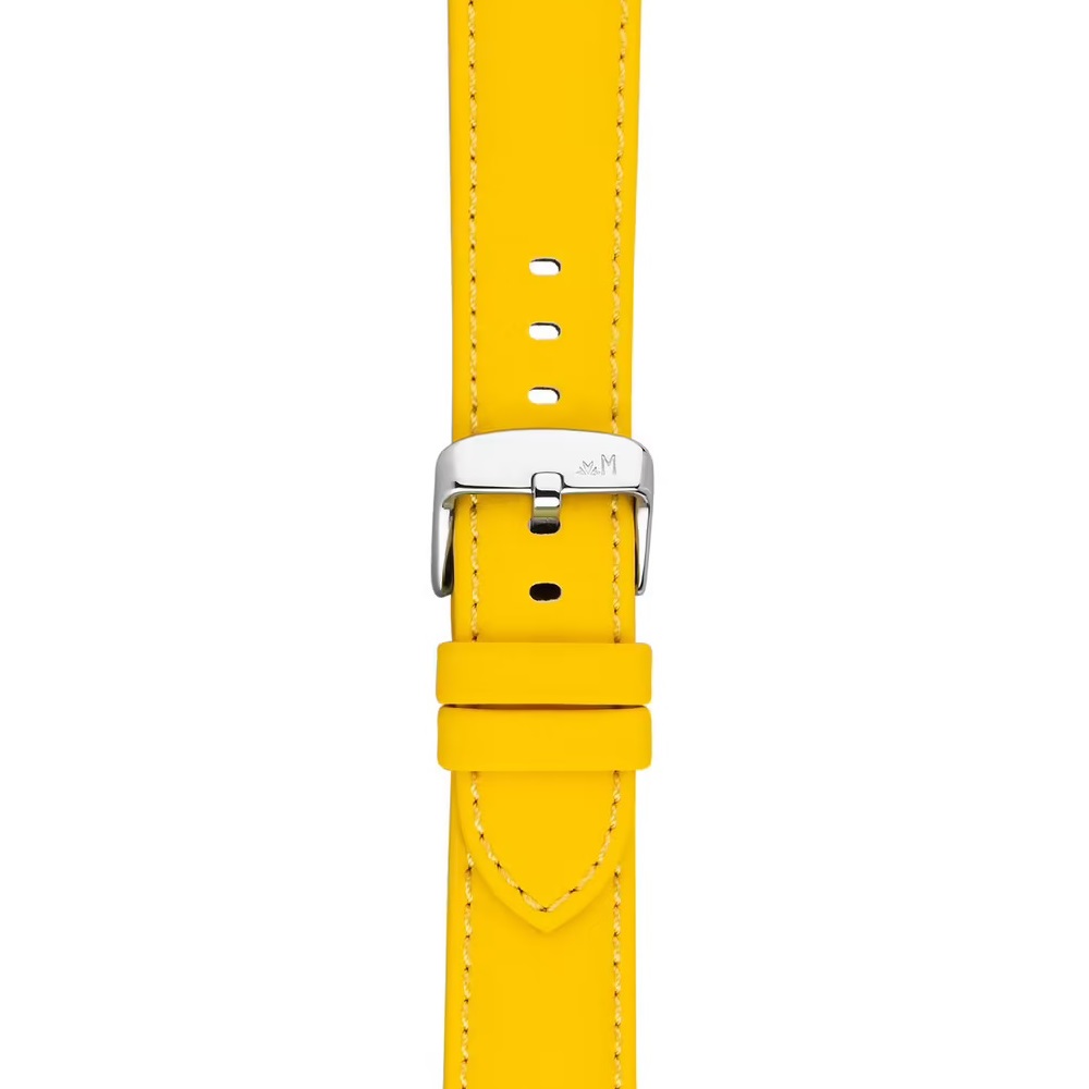 MORELLATO Capri Water Resistant Watch Strap 18-16mm Yellow Recycled Tech Material Silver Hardware A01X5761D82098CR18 - 2