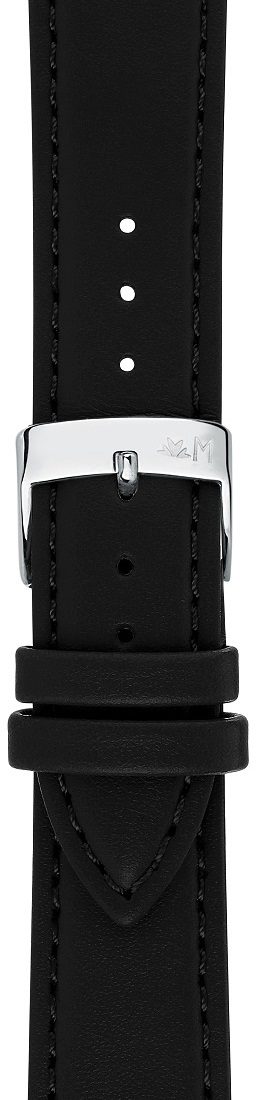 MORELLATO Edera Green Collection Watch Strap 20-18mm Black Synthetic Silver Hardware A01X5804419019CR20 - 2