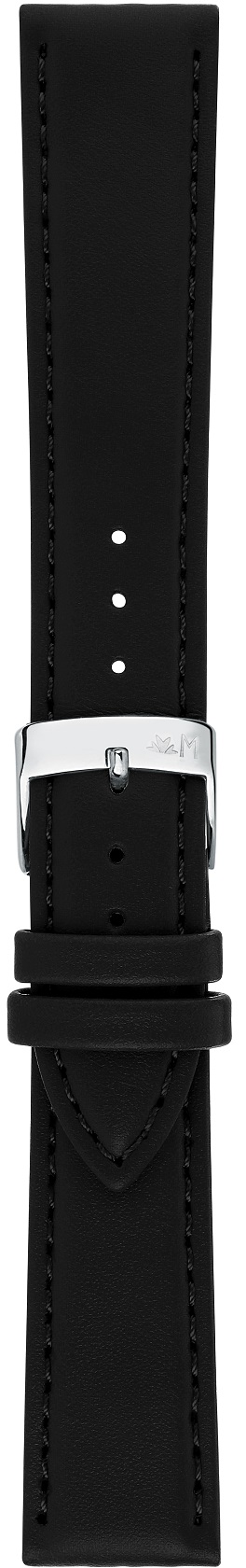 MORELLATO Edera Green Collection Watch Strap 20-18mm Black Synthetic Silver Hardware A01X5804419019CR20 - 3