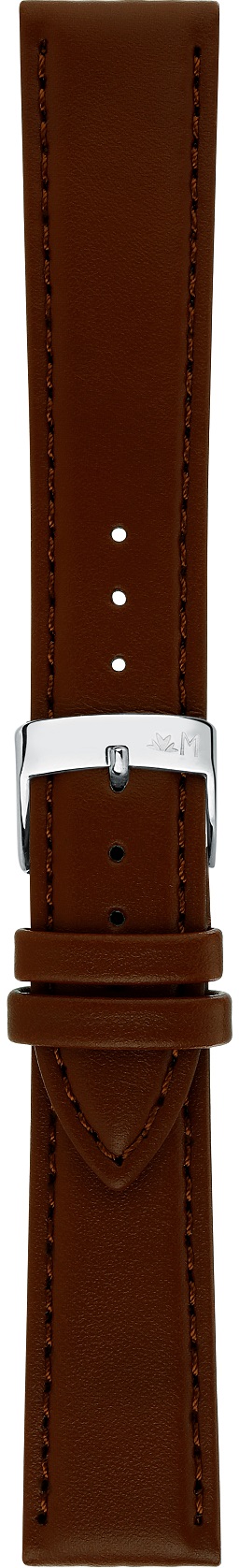 MORELLATO Edera Green Collection Watch Strap 20-18mm Dark Brown Synthetic Silver Hardware A01X5804419034CR20 - 3