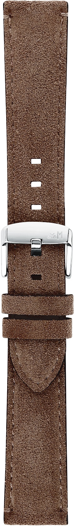 MORELLATO Schumann Hand Made Watch Strap 18-16mm Brown Extra Soft Suede Calf Leather A01X5805D92034CR18 - 3