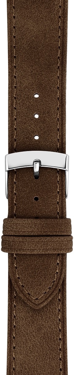 MORELLATO Timo Green Collection Watch Strap 20-18mm Brown Recycled Strap Silver Hardware A01X5964E12032CR20 - 2