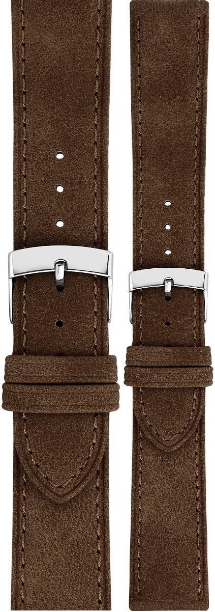 MORELLATO Timo Green Collection Watch Strap 20-18mm Brown Recycled Strap Silver Hardware A01X5964E12032CR20 - 1