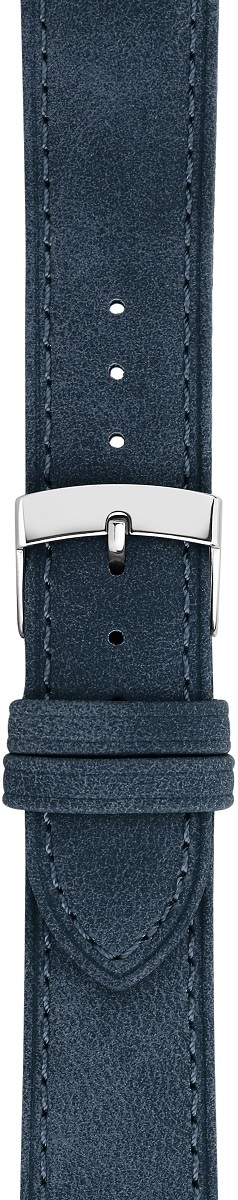 MORELLATO Timo Green Collection Watch Strap 20-18mm Blue Recycled Strap Silver Hardware A01X5964E12062CR20 - 