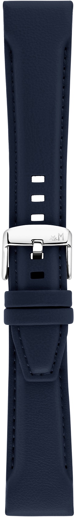 MORELLATO San Remo Sport Water Resistant Watch Strap 22-18mm Blue Technical Leather Strap Silver Hardware A01X5967432062CR22 - 3
