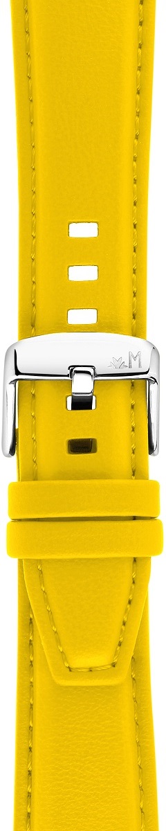 MORELLATO San Remo Sport Water Resistant Watch Strap 20-18mm Yellow Technical Leather Strap Silver Hardware A01X5967432097CR20 - 2