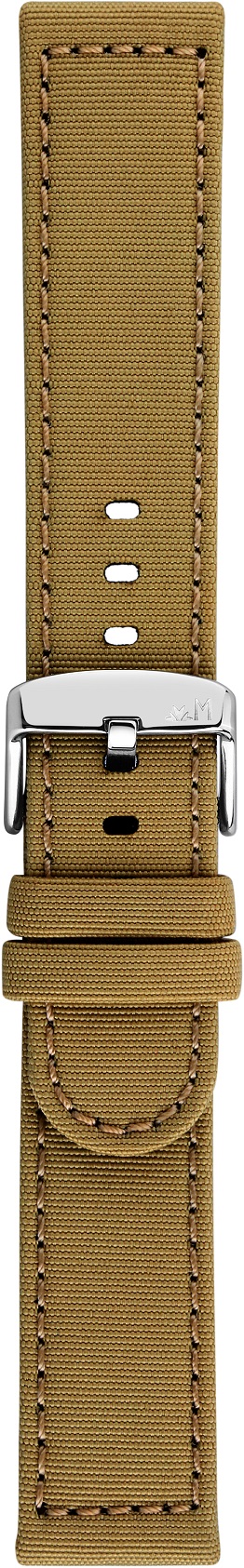 MORELLATO Viareggio Sport Water Resistant Watch Strap 22-22mm Light Brown Recycled Strap Silver Hardware A01X5969E13036CR22 - 3