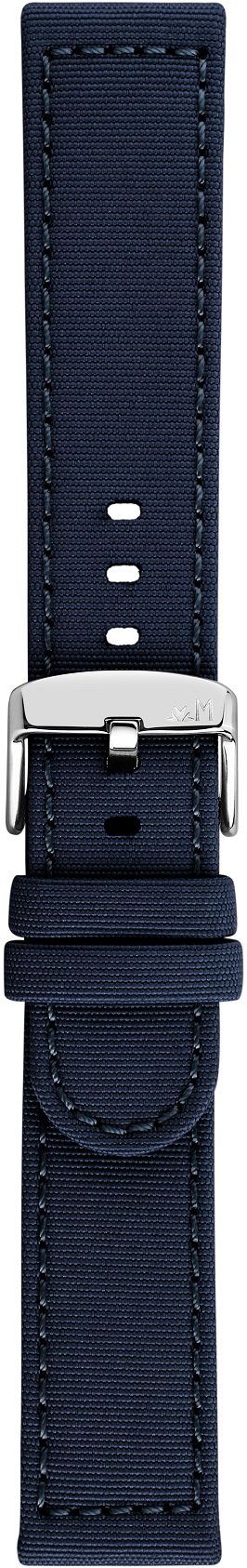 MORELLATO Viareggio Sport Water Resistant Watch Strap 22-22mm Blue Recycled Strap Silver Hardware A01X5969E13064CR22 - 3