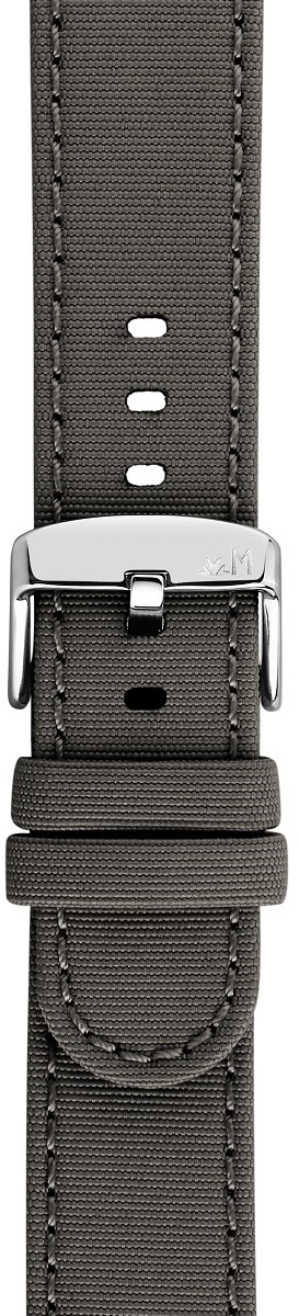 MORELLATO Viareggio Sport Water Resistant Watch Strap 22-22mm Grey Recycled Strap Silver Hardware A01X5969E13092CR22 - 