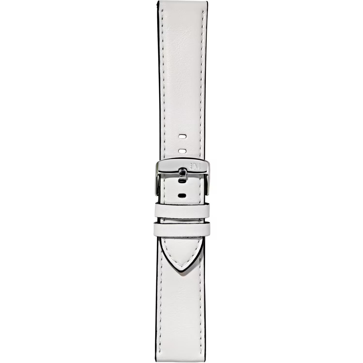 MORELLATO Croquet Water Resistant Watch Strap 22-20mm White Nappa Leather Silver Hardware A01X5976C03017CR22 - 3