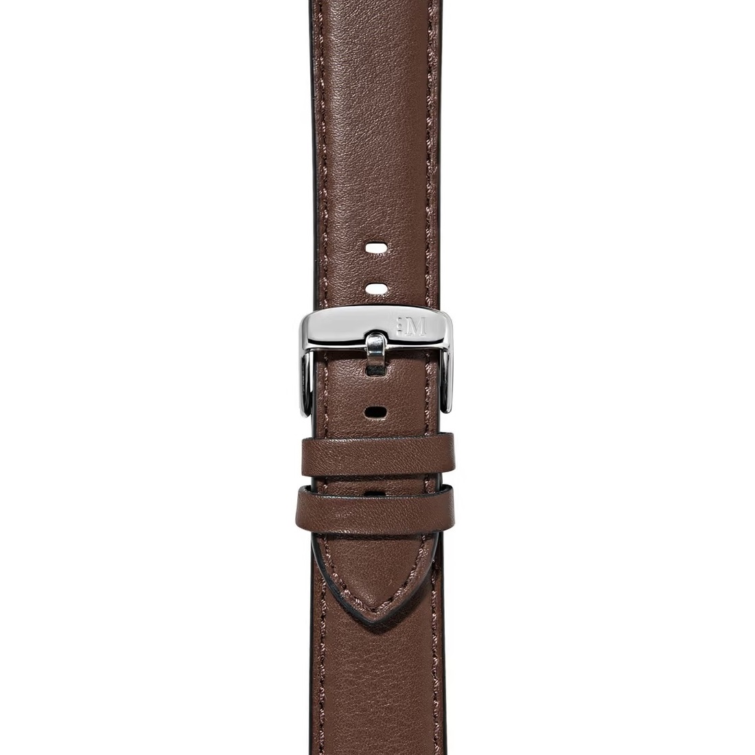 MORELLATO Croquet Water Resistant Watch Strap 22-20mm Brown Nappa Leather Silver Hardware A01X5976C03034CR22 - 