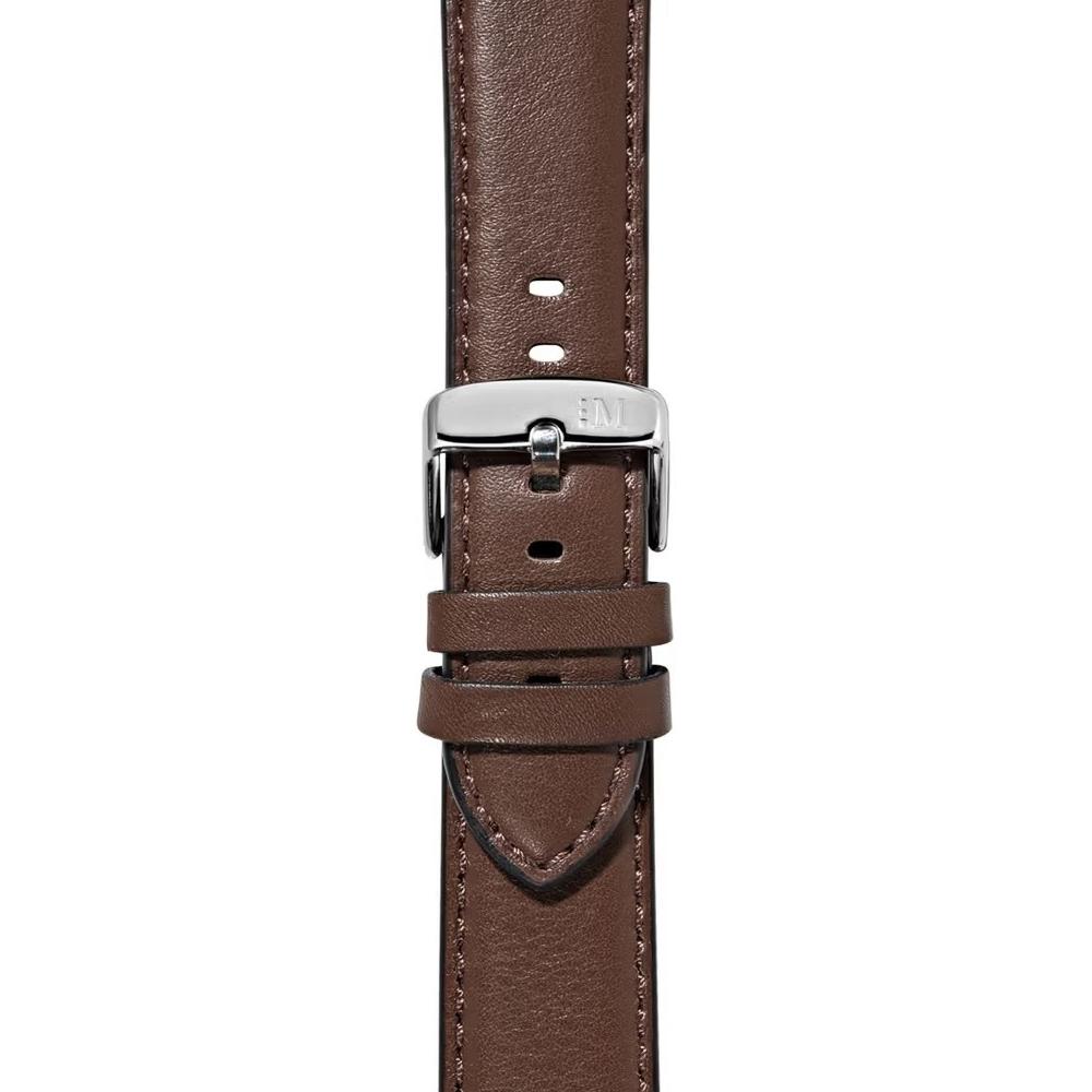 MORELLATO Croquet Water Resistant Watch Strap 20-18mm Brown Nappa Leather Silver Hardware A01X5976C03034CR20 - 