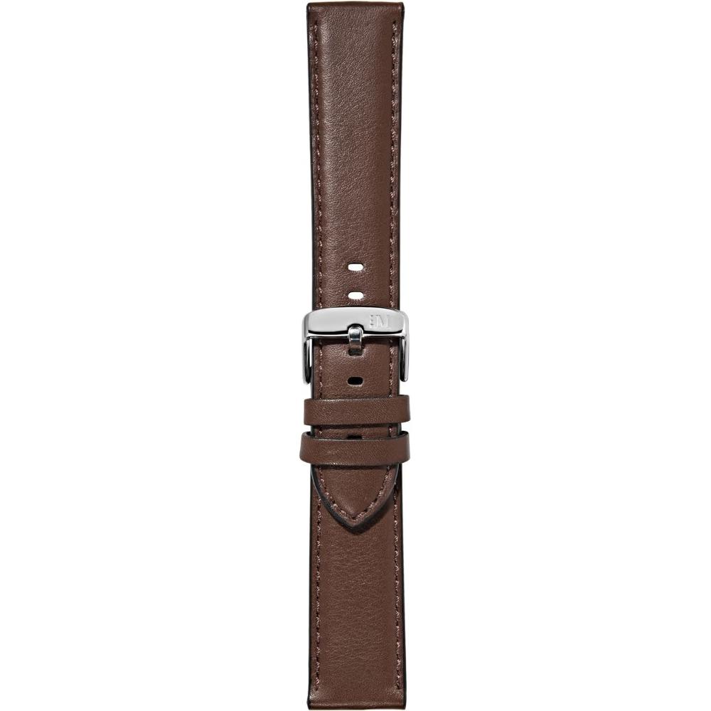 MORELLATO Croquet Water Resistant Watch Strap 20-18mm Brown Nappa Leather Silver Hardware A01X5976C03034CR20 - 3