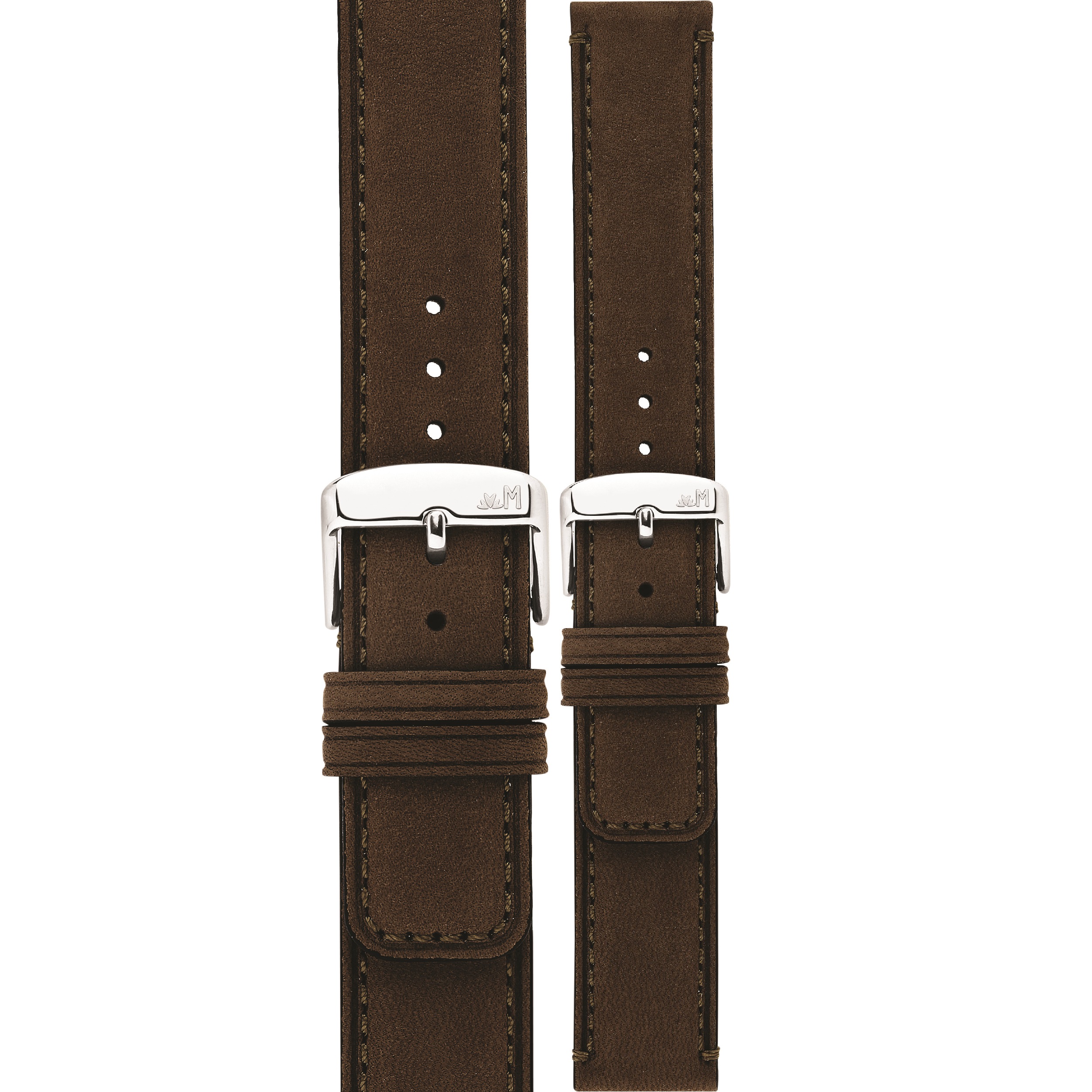 MORELLATO Coubert Hand Made Watch Strap 18-18mm Brown Extra Soft Nabuck Calf Leather A01X6021C38032CR18 - 1