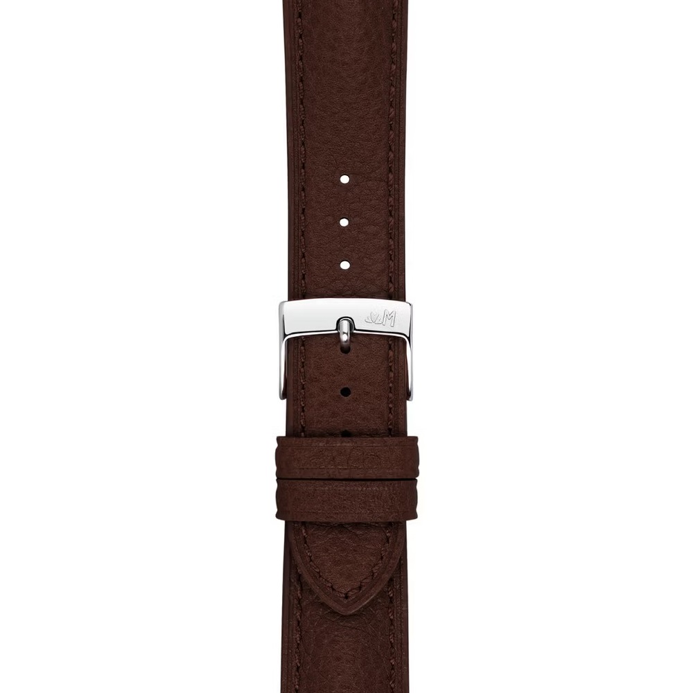 MORELLATO Hornet Watch Strap 20-18mm Brown Leather Silver Hardware A01X6078E31034CR20 - 2