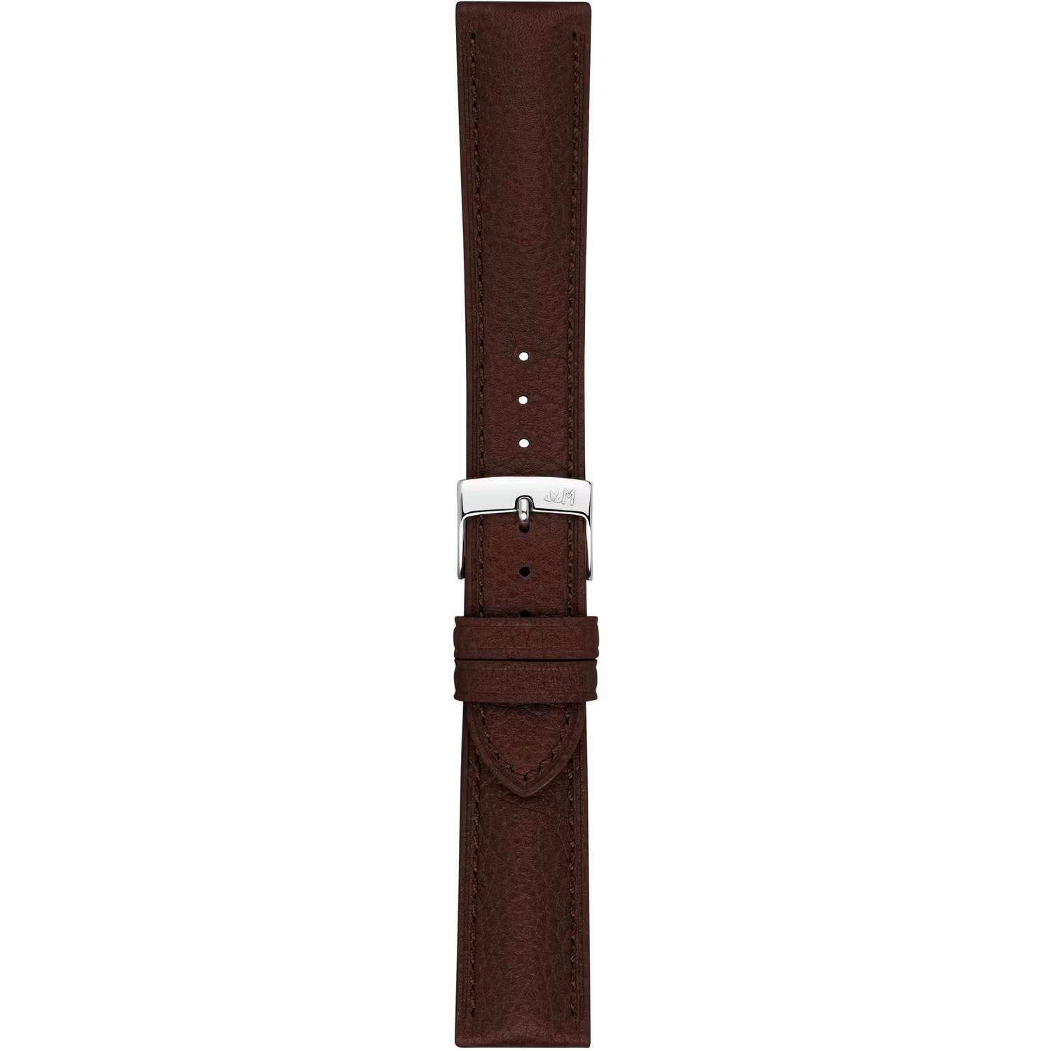 MORELLATO Hornet Watch Strap 20-18mm Brown Leather Silver Hardware A01X6078E31034CR20 - 3