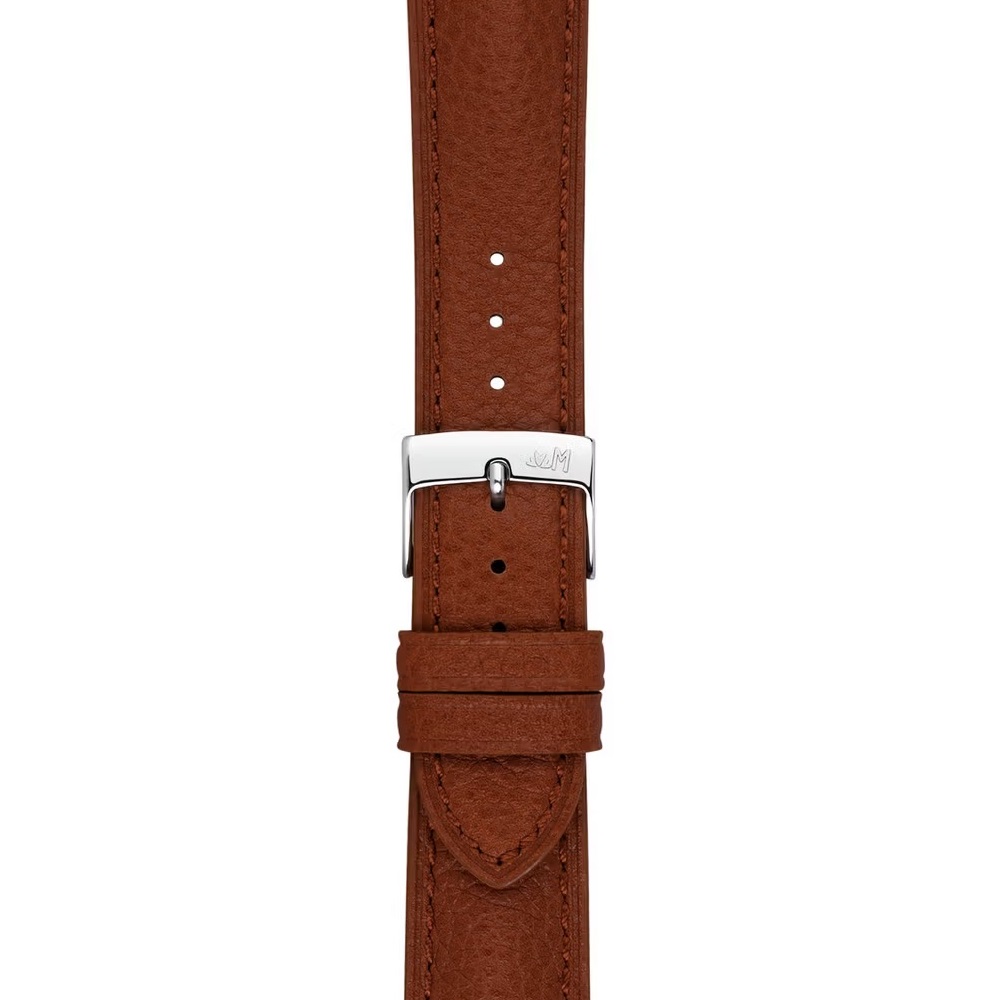 MORELLATO Hornet Watch Strap 20-18mm Light Brown Leather Silver Hardware A01X6078E31041CR20 - 