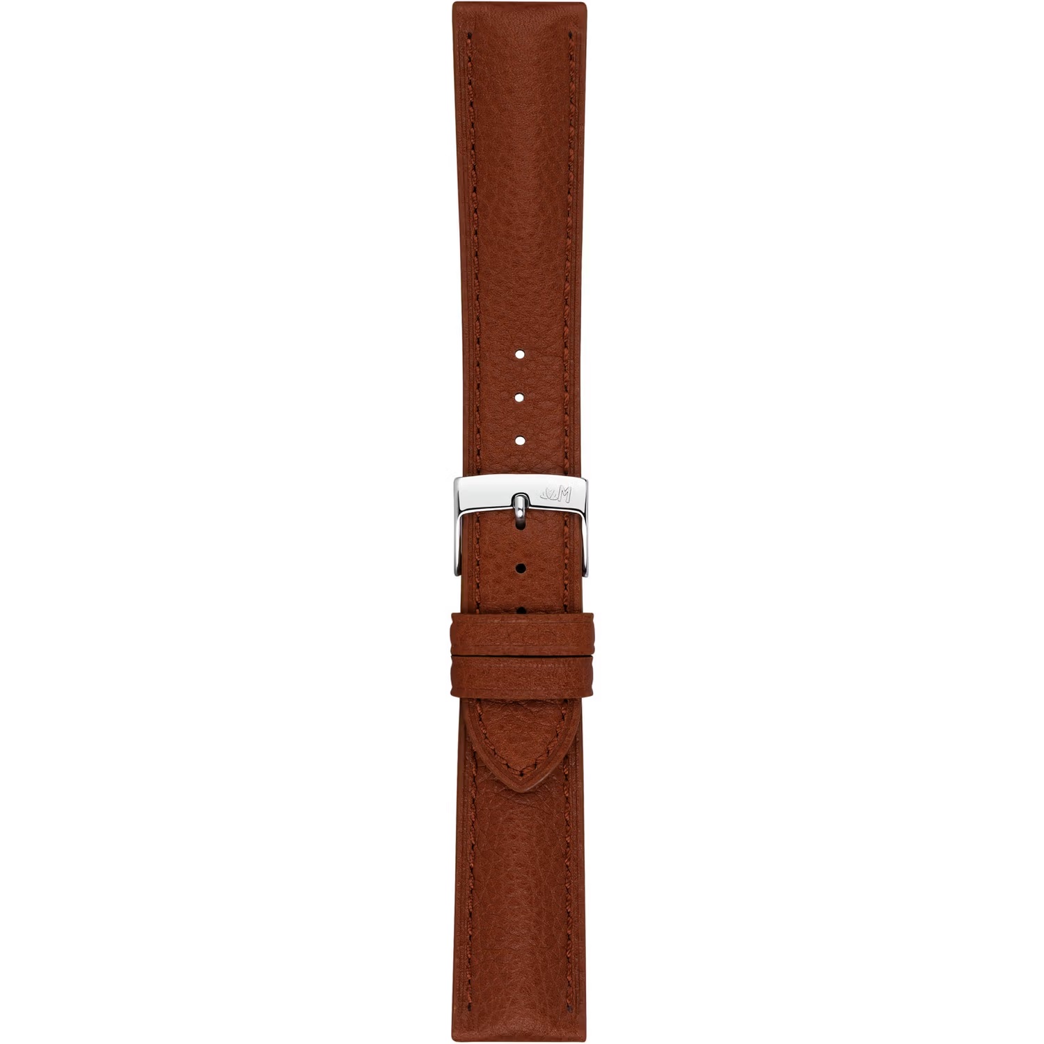 MORELLATO Hornet Watch Strap 20-18mm Light Brown Leather Silver Hardware A01X6078E31041CR20 - 3
