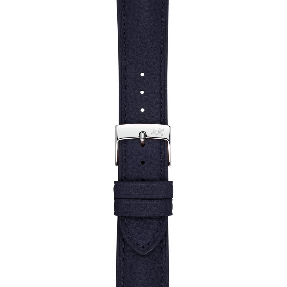 MORELLATO Hornet Watch Strap 20-18mm Blue Leather Silver Hardware A01X6078E31064CR20 - 