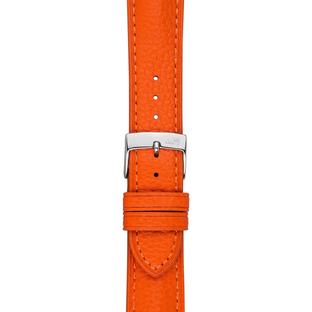 MORELLATO Hornet Watch Strap 20-18mm Orange Leather Silver Hardware A01X6078E31086CR20 - 