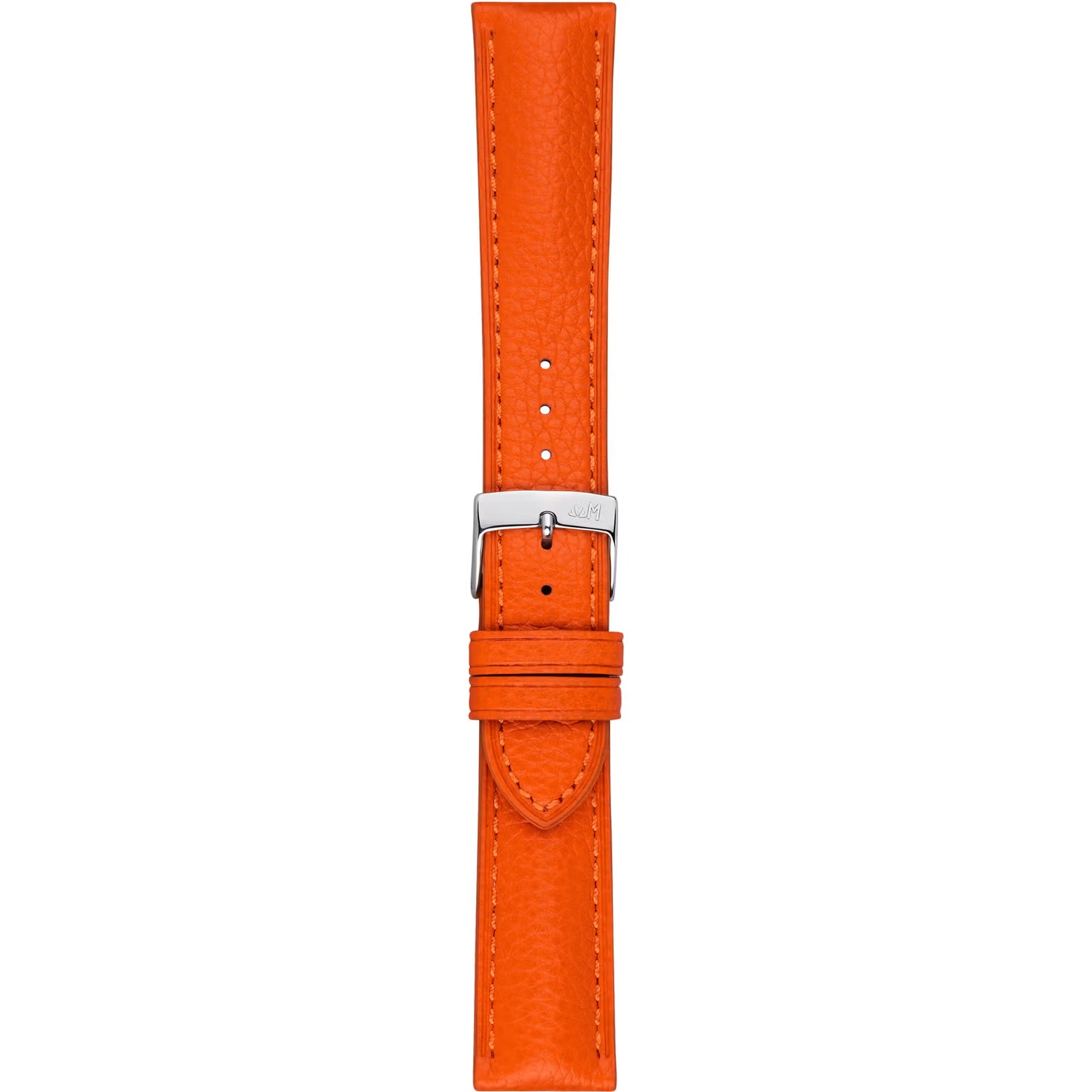 MORELLATO Hornet Watch Strap 20-18mm Orange Leather Silver Hardware A01X6078E31086CR20 - 3
