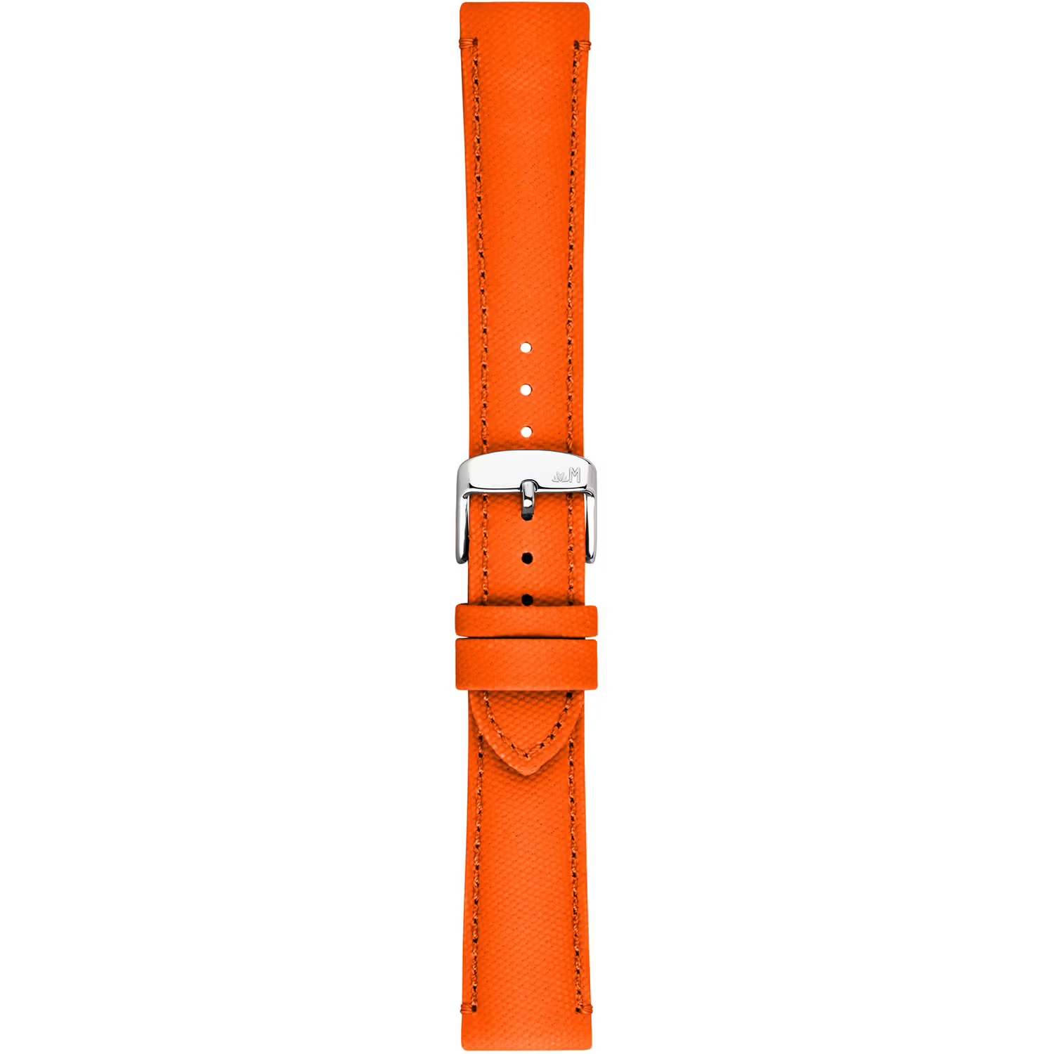 MORELLATO Ponza Water Resistant Watch Strap 18-16mm Orange Recycled Fabric Silver Buckle A01X6083E36086CR18 - 3