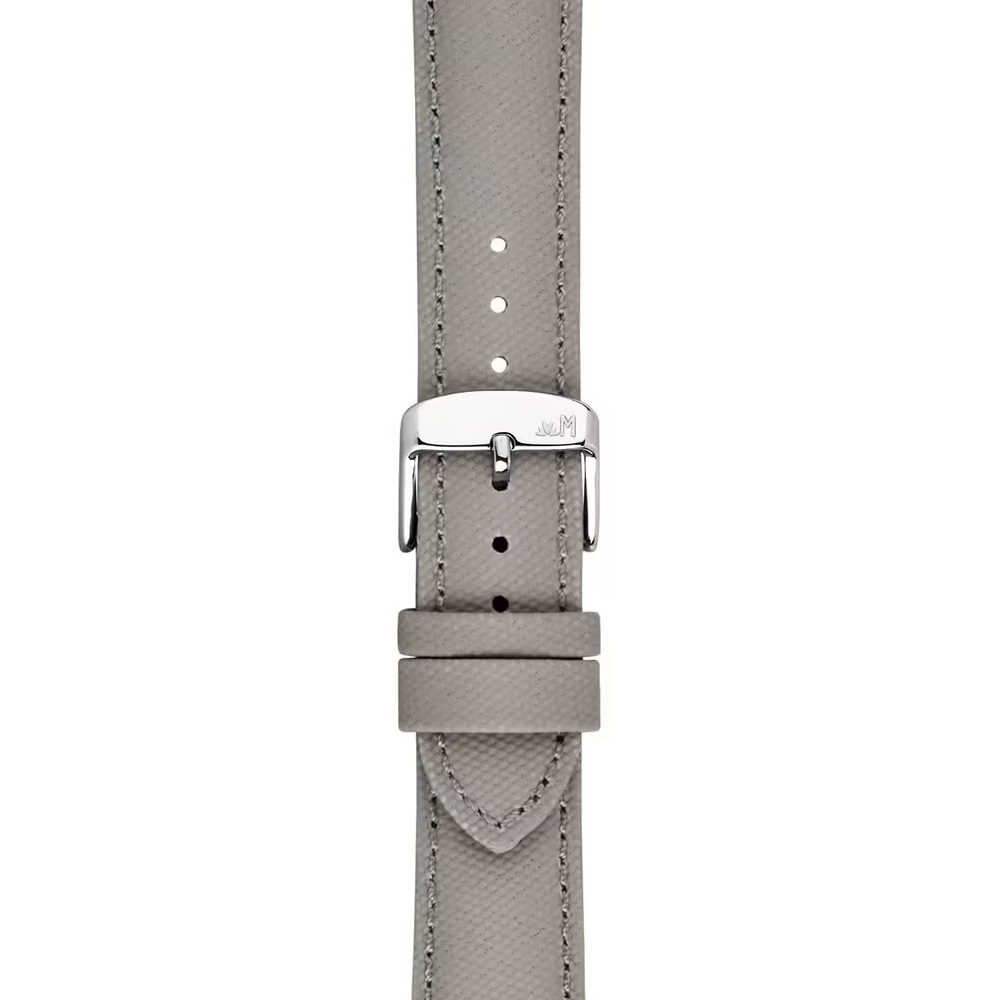 MORELLATO Ponza Water Resistant Watch Strap 18-16mm Grey Recycled Fabric Silver Buckle A01X6083E36093CR18 - 