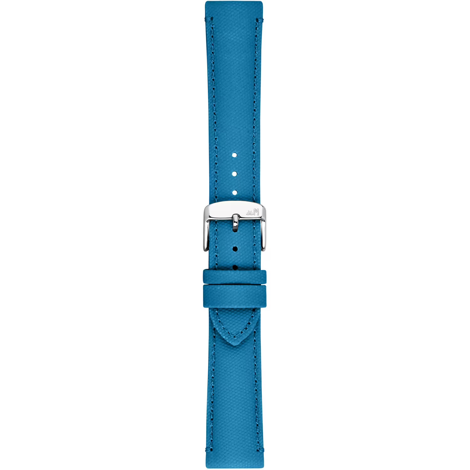 MORELLATO Ponza Water Resistant Watch Strap 18-16mm Light Blue Recycled Fabric Silver Buckle A01X6083E36166CR18 - 3
