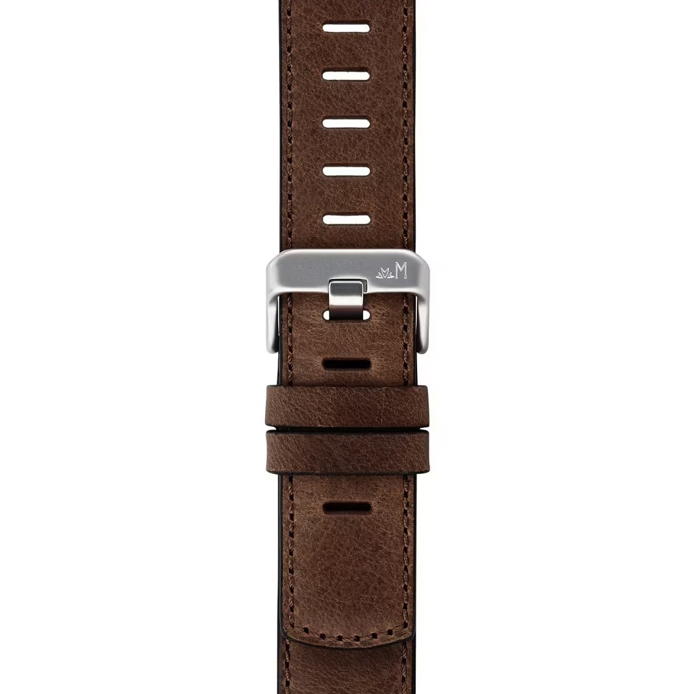 MORELLATO Bit Watch Strap 18mm Brown Calf Leather Silver Hardware A01X6084E39032SB18 - 