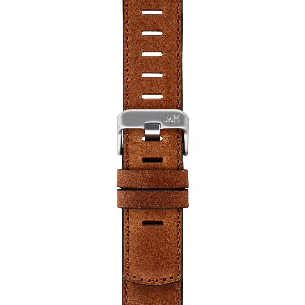 MORELLATO Bit Watch Strap 18mm Light Brown Calf Leather Silver Hardware A01X6084E39041SB18 - 