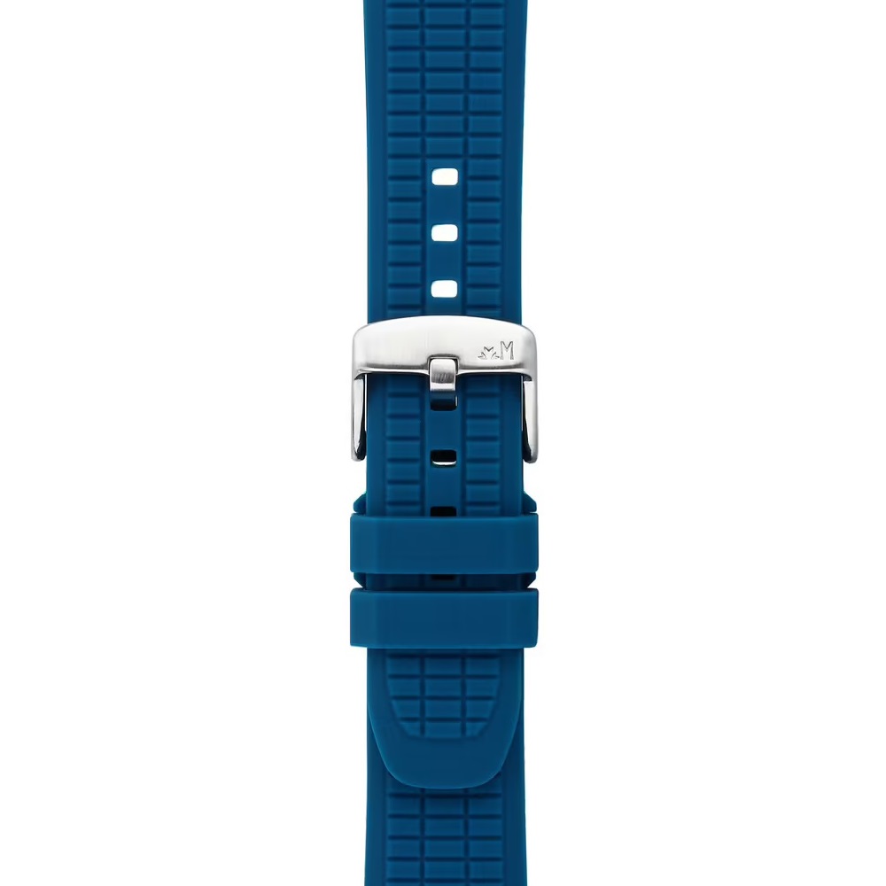MORELLATO Tanaro Smartwatch Strap 20-18mm Blue Silicone Silver Hardware A01X6085187065ST20 - 