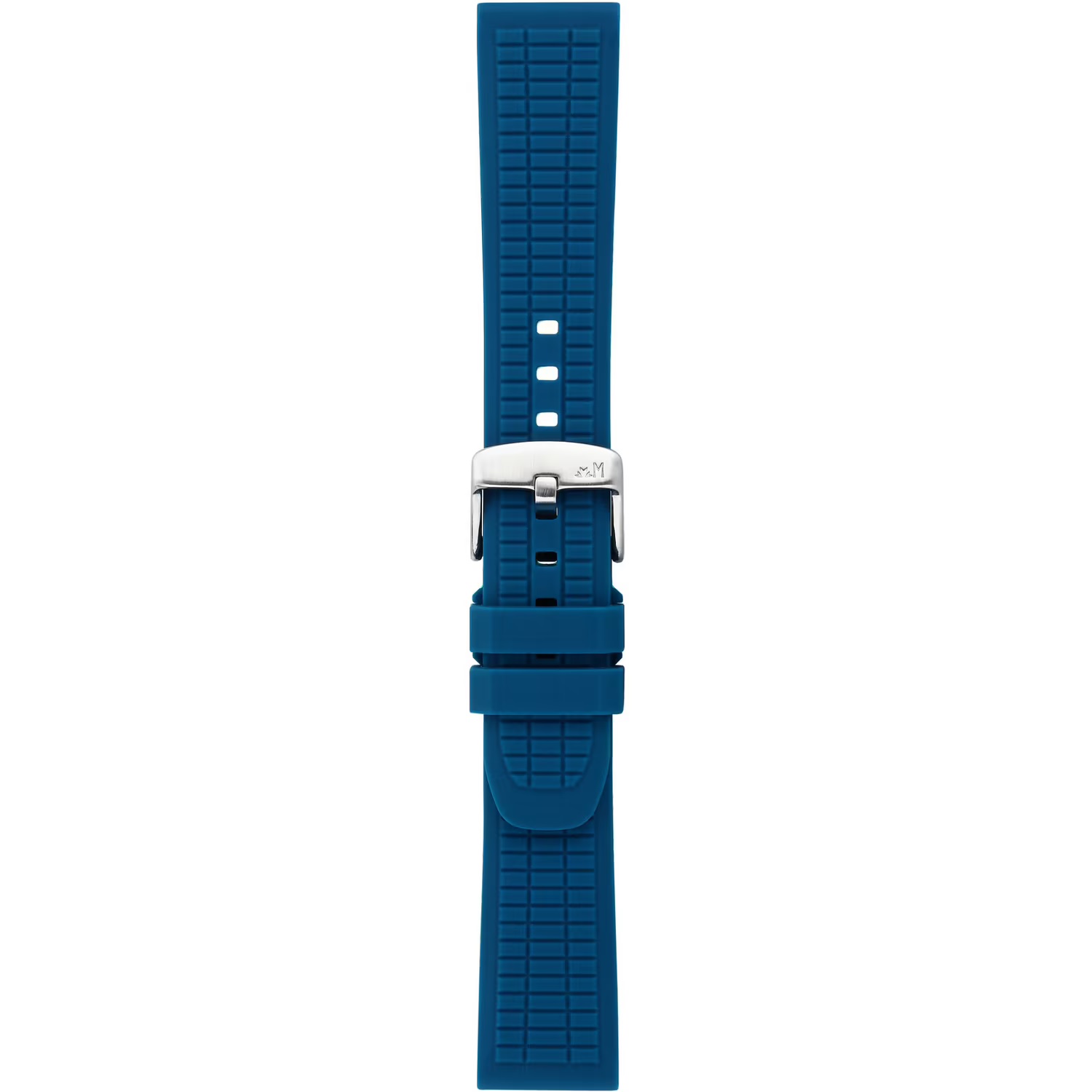 MORELLATO Tanaro Smartwatch Strap 20-18mm Blue Silicone Silver Hardware A01X6085187065ST20 - 3
