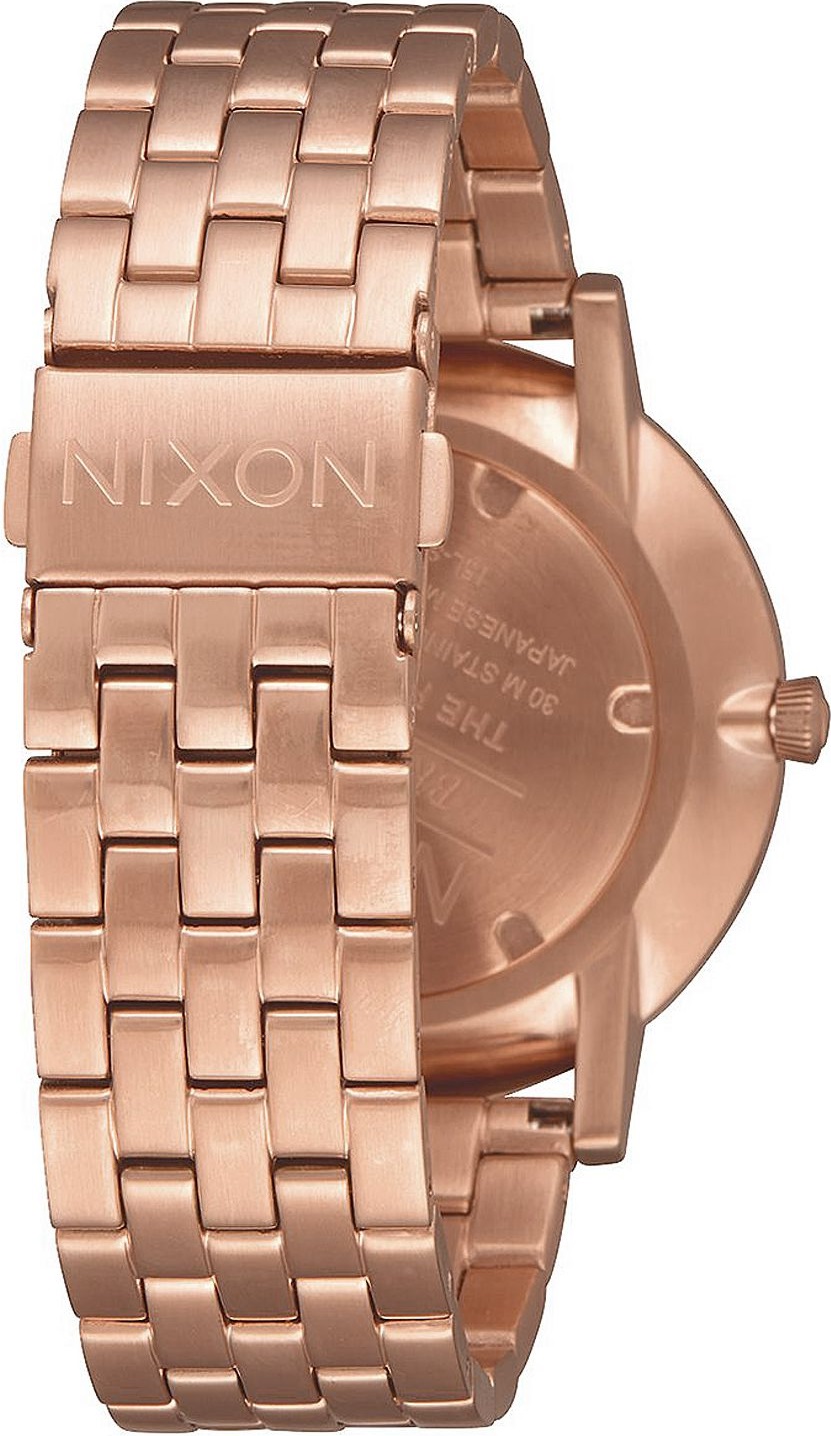 NIXON The Porter Three Hands 40mm Rose Gold Stainless Steel Bracelet A1057-897-00 - 