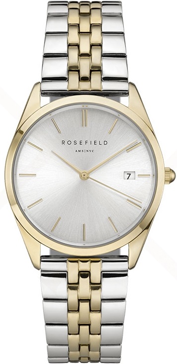 ROSEFIELD The Ace Silver Dial 33mm Two Tone Gold Stainless Steel Bracelet ACSGD-A01 - 1